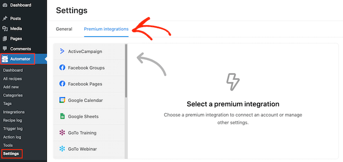 Uncanny Automator 的高级集成 Uncanny Automator's premium integration