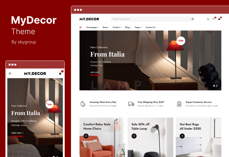 MyDecor 主题 - Elementor WooCommerce WordPress 主题
