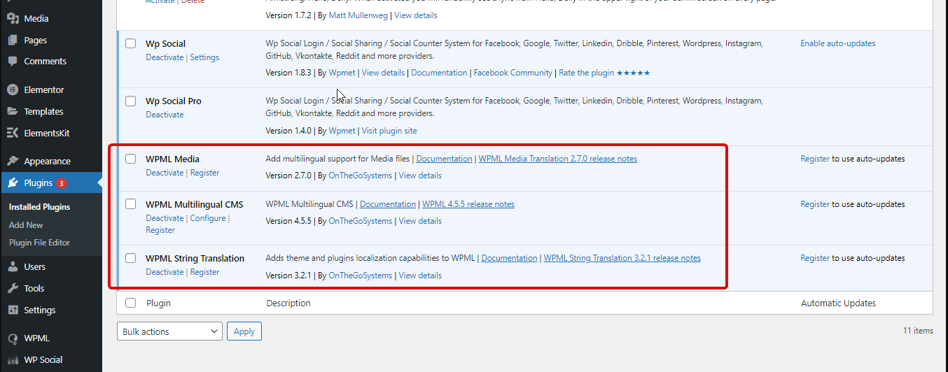 Traduza sites com compatibilidade WPML do ElementsKit