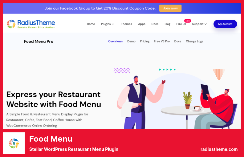 食物菜單插件 - Stellar WordPress 餐廳菜單插件