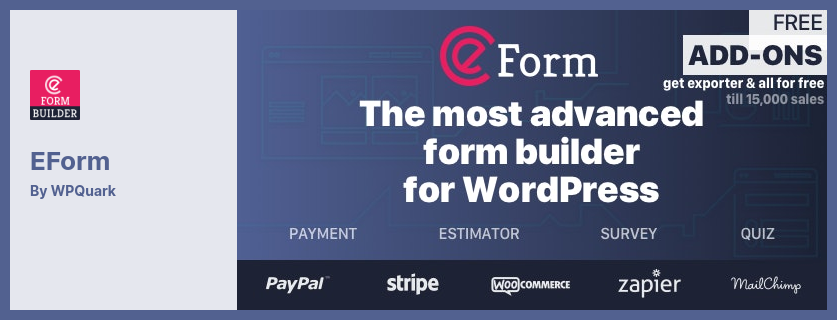eFormプラグイン-WordPress用の高度なフォームビルダー