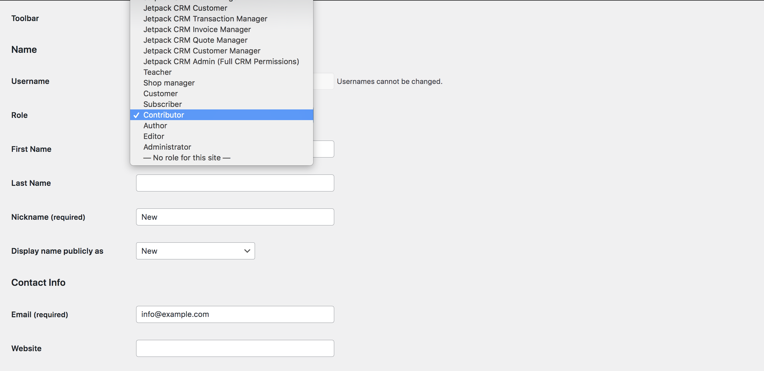 การกำหนดบทบาทใหม่ให้กับผู้ใช้ใน WordPress