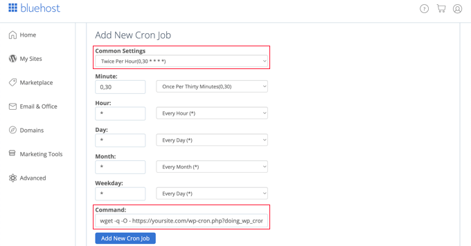 Tworzenie nowego zadania Cron w cPanel Creating a New Cron Job in cPanel