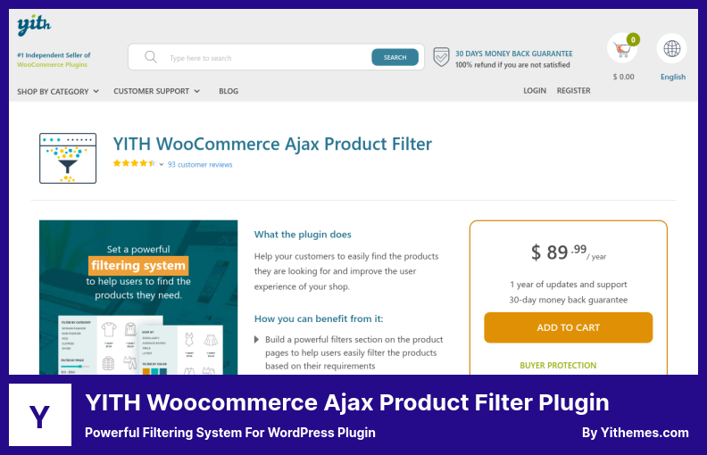 Plugin Filter Produk YITH Woocommerce Ajax - Sistem Penyaringan yang Kuat Untuk Plugin WordPress