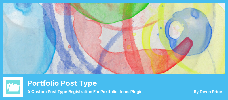 Portfolio Post Type Plugin - Portfolio Items 插件的自定義帖子類型註冊