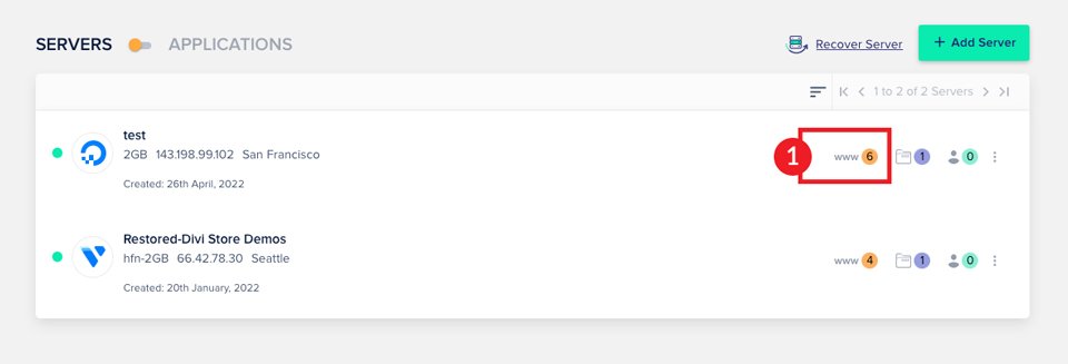 Wählen Sie Ihre Anwendung für die Inszenierung