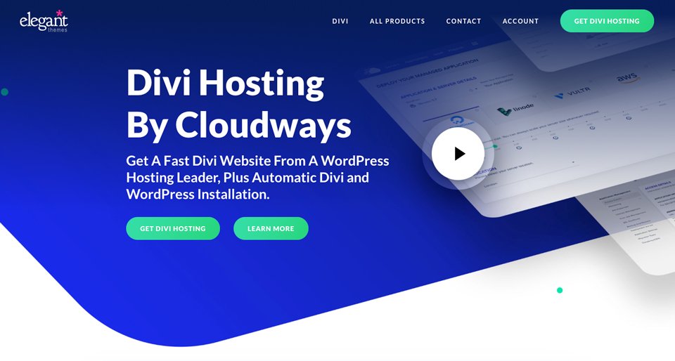 Divi-Hosting mit Cloudways