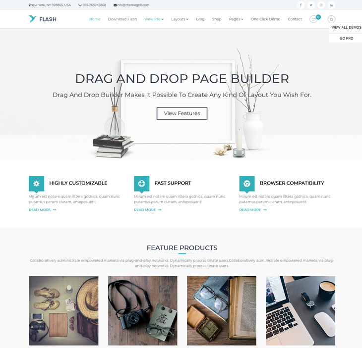 Flash - Esnek Çok Amaçlı Duyarlı WordPress Teması