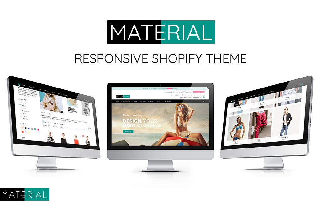Tema Shopify sensibile al materiale