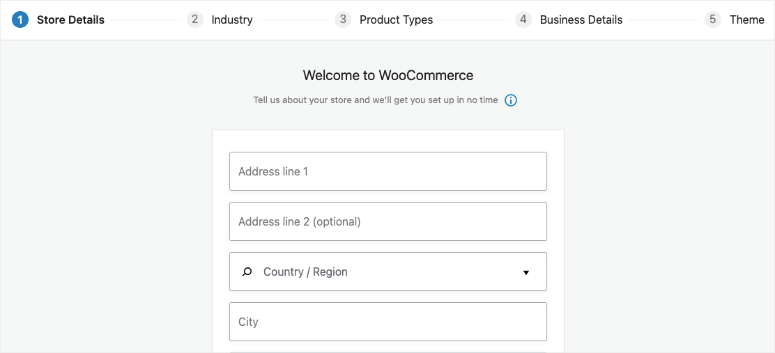 ตัวช่วยสร้างการตั้งค่า woocommerce - IsItWP - ตัวตรวจจับธีม WordPress ฟรี woocommerce set up wizard
