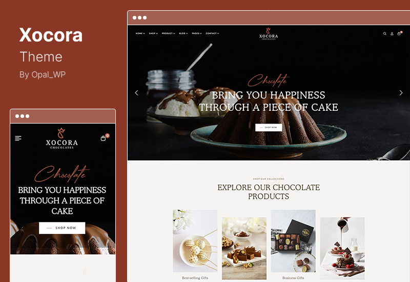Xocora-Thema – WooCommerce-WordPress-Thema für Lebensmittelbäckerei