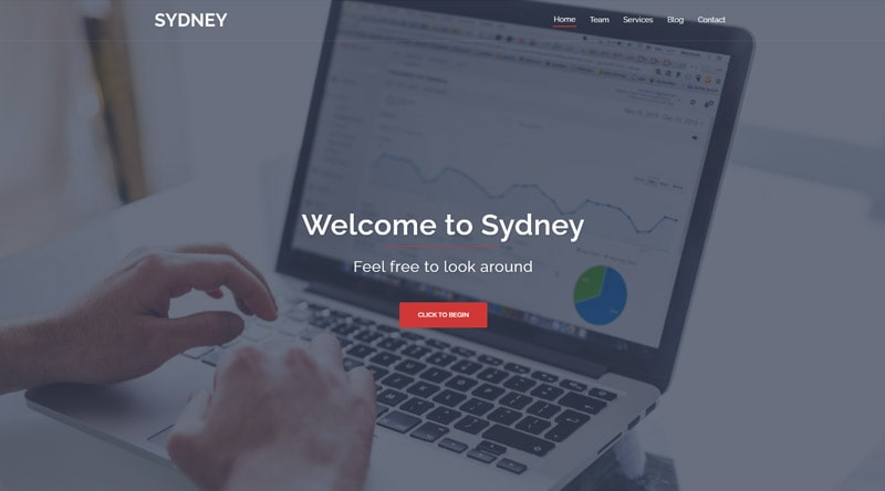 5 موضوعات ووردبريس ذات صفحة واحدة مجانية 4 Sydney