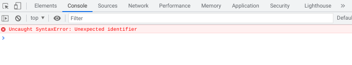 กำลังตรวจสอบข้อผิดพลาด JavaScript