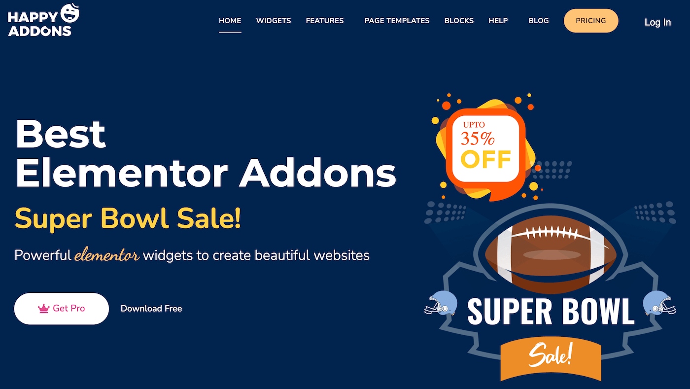 Site Web Happy Addons Pro