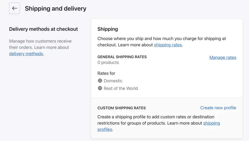 Shopify 對運輸的評論