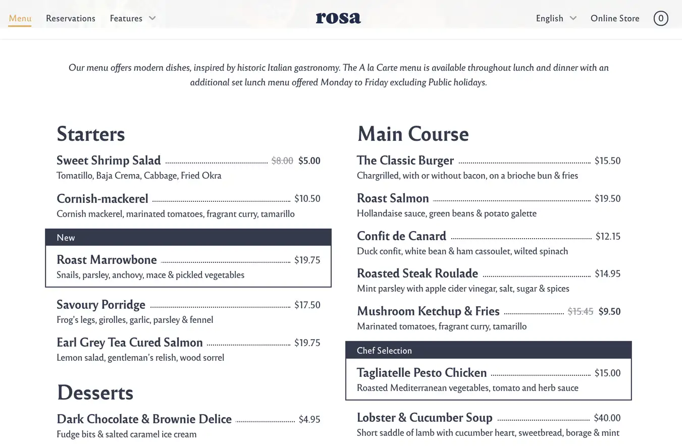 menu - menu kode QR