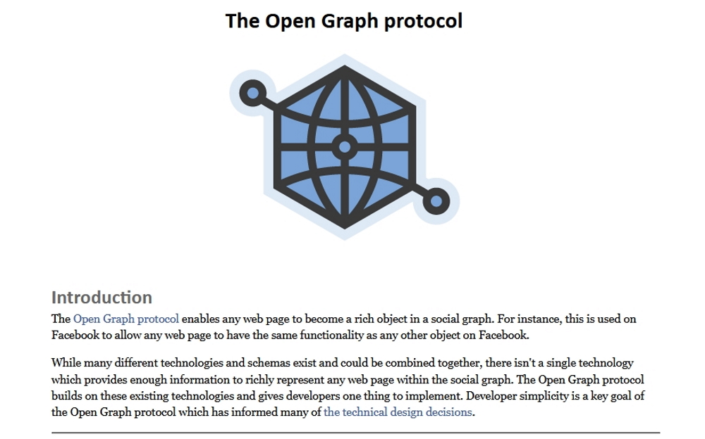Open Graph é um Facebook