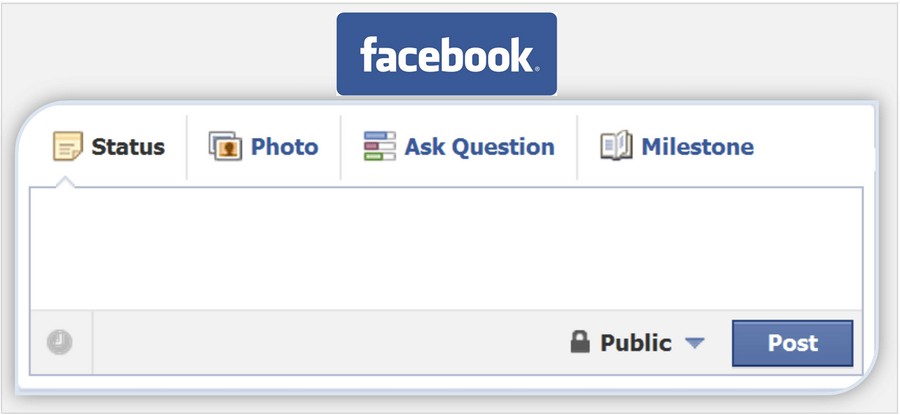 Editor de postagem do Facebook