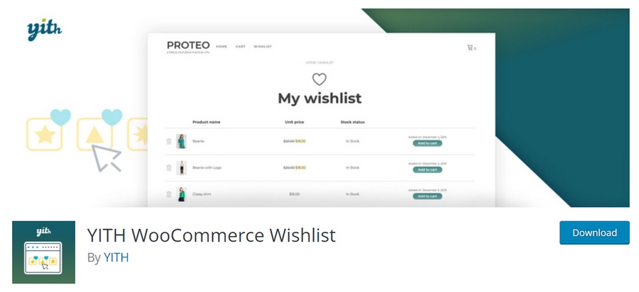plugin da lista de desejos yith woocommerce