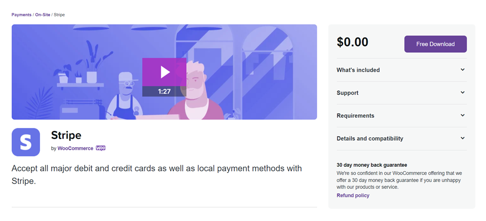 Extensão Stripe WooCommerce