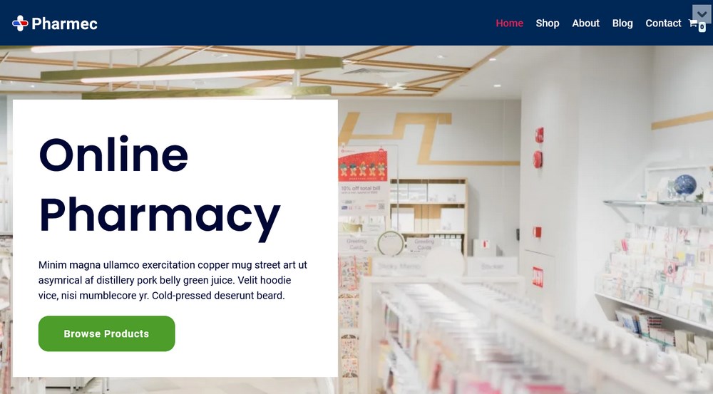 Modello Neve WooCommerce