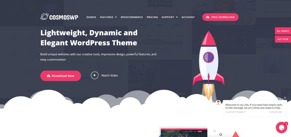Witryna demonstracyjna CosmosWP