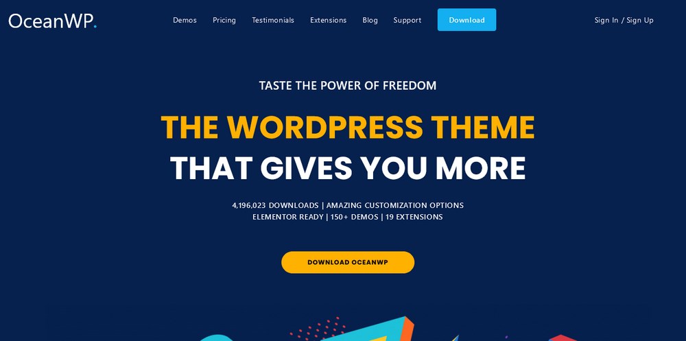 OceanWP WordPress 테마