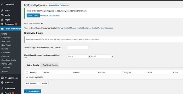 カート放棄オプション:WooCommerceプラグインのフォローアップ用インターフェース
