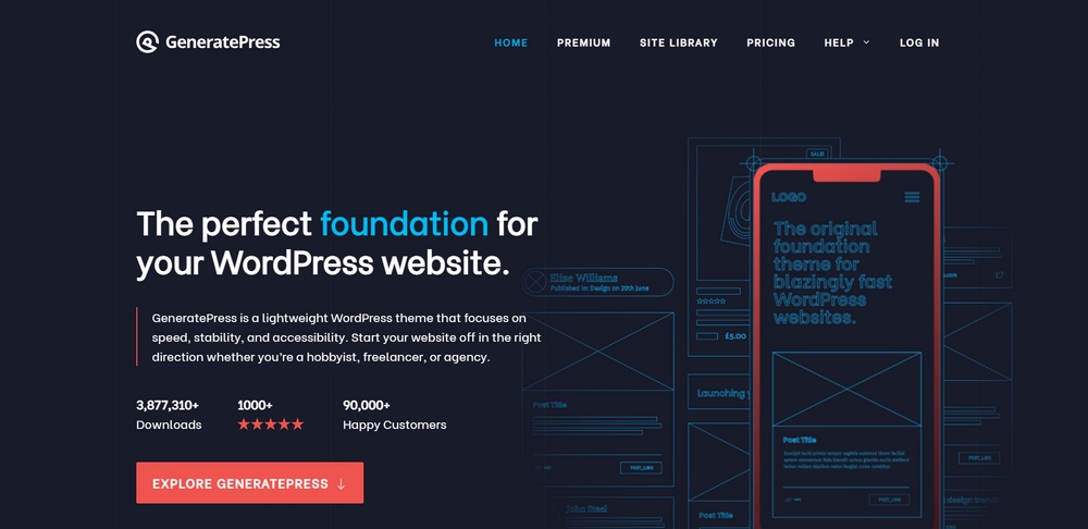 GeneratePress ana sayfası