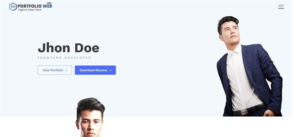 포트폴리오 웹 프로 데모 사이트