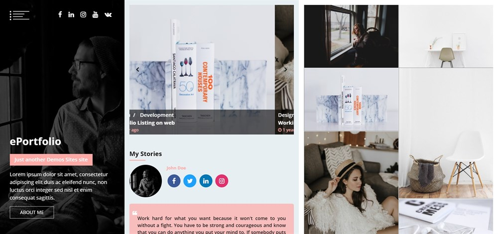 eportfolio 최고의 무료 wordpress 이력서 포트폴리오 테마