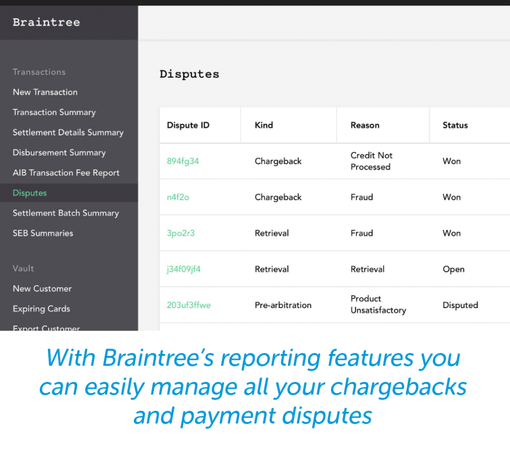 การรายงาน Braintree สำหรับเกตเวย์การชำระเงินที่ดีที่สุดสำหรับการดาวน์โหลดดิจิทัล