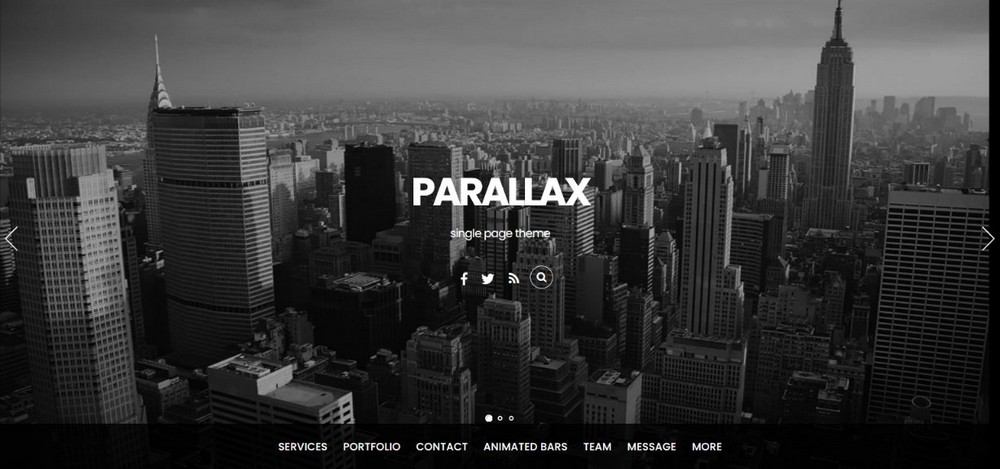 Paralaks WordPress teması