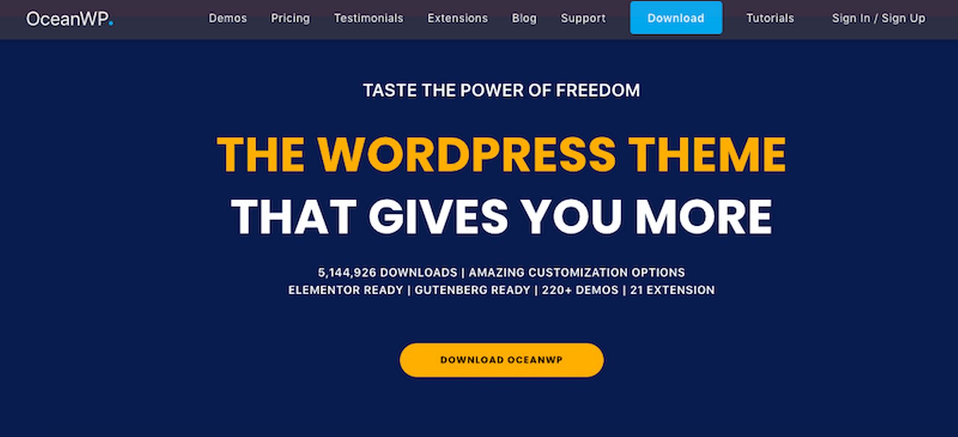 OceanWP WordPress teması