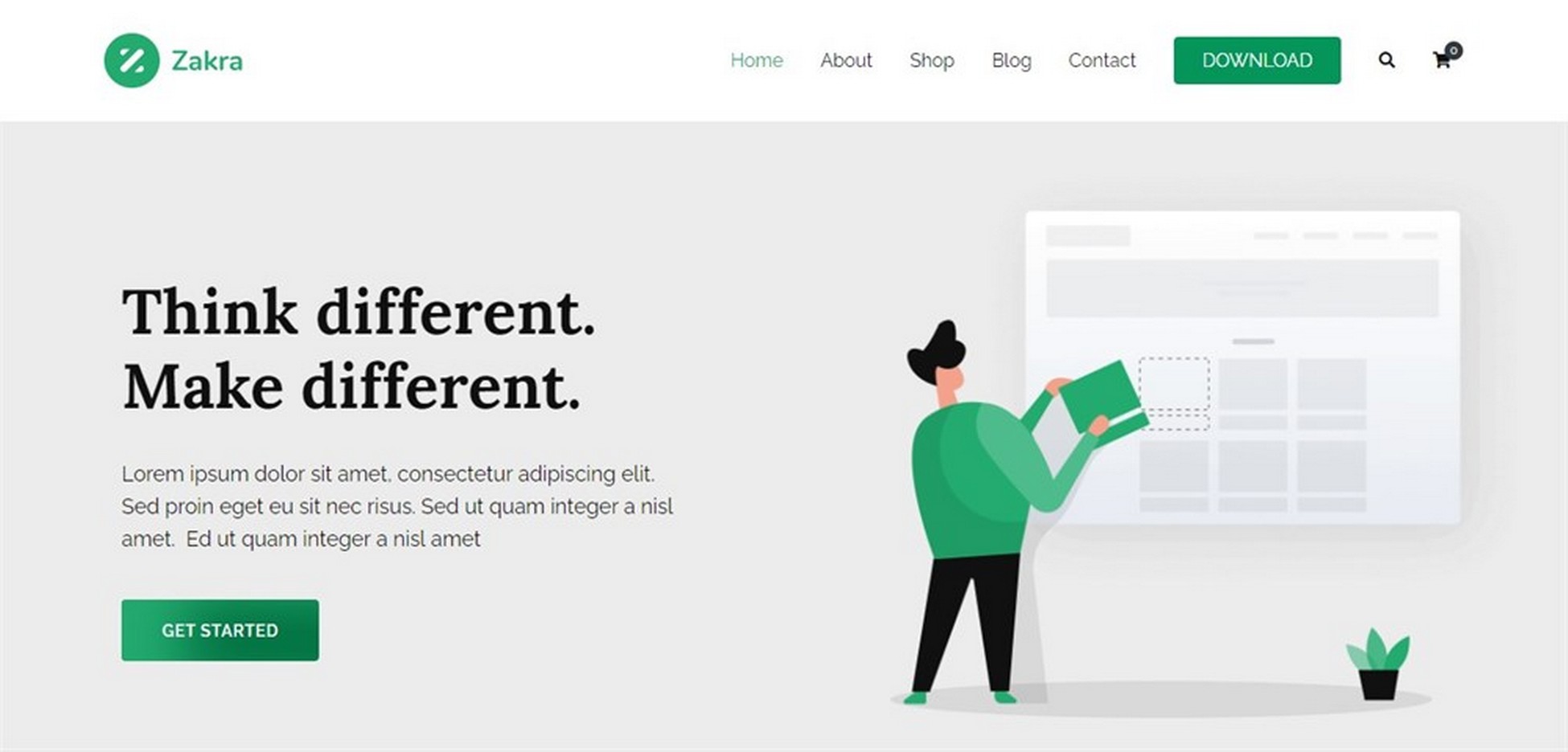 Zakra WordPress teması