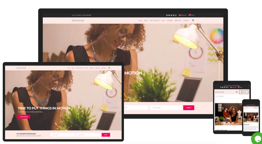 Spencer WordPress teması