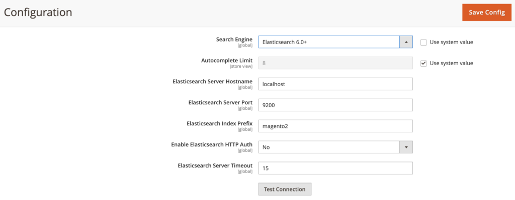 Dodawanie Elasticsearch do interfejsu katalogu Magento