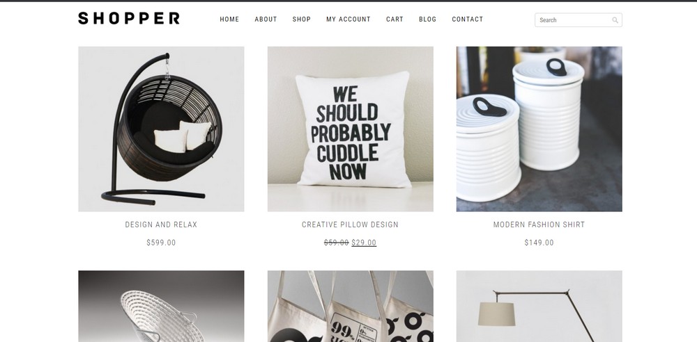 Motyw Shopper dla WordPress