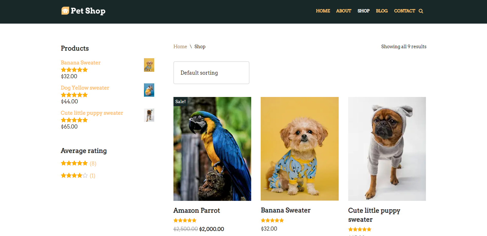 Motyw WordPress Neve eCommerce