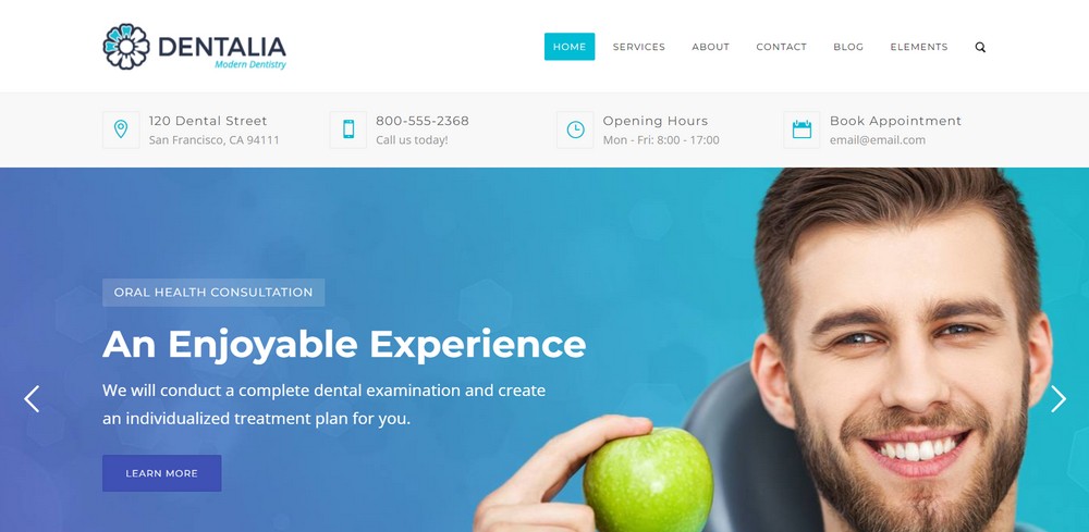 Dentalia 牙医网站演示