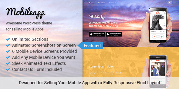 Promova seu aplicativo móvel ou jogo com este poderoso aplicativo WordPress Theme