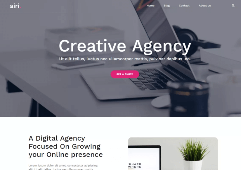 موضوعات Airi WordPress للوكالات