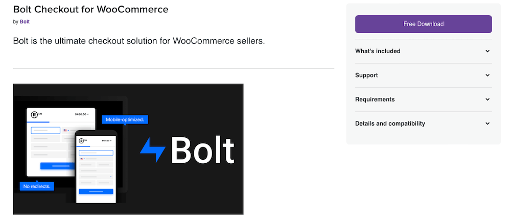 Bolt Checkout para extensão WooCommerce