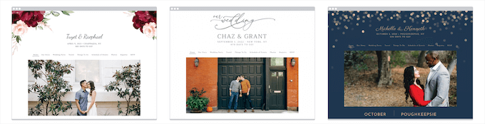 เทมเพลตงานแต่งงาน The Knot The Knot wedding templates