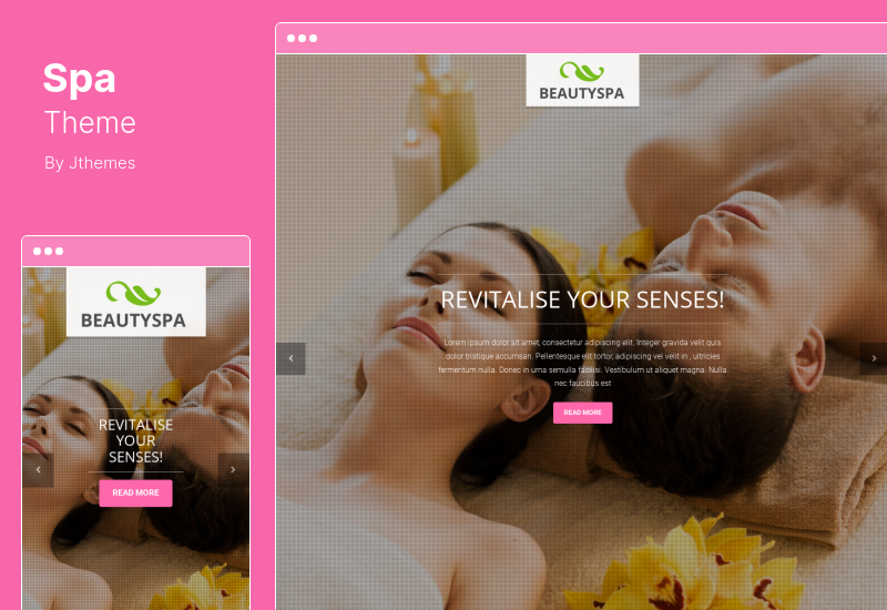 Tema Spa - Tema WordPress Spa con Page Builder
