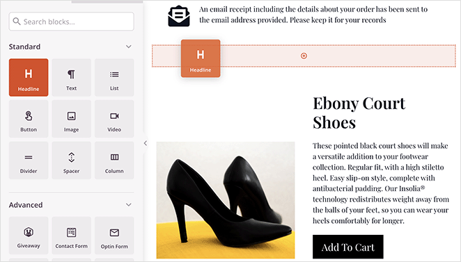 bloque-titular-personalizado - SeedProd WooCommerce thank you page custom headline
