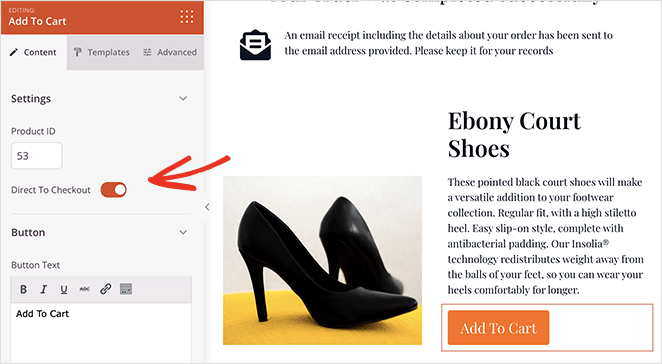 directo a la caja - SeedProd woocommerce direct to checkout