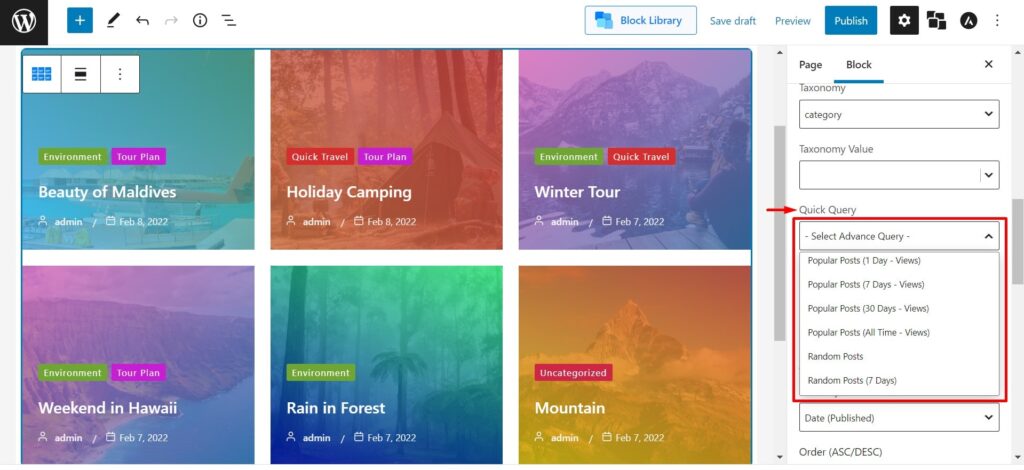 Effektive Möglichkeiten zum Neuordnen von Beiträgen in WordPress 6 Quick Query