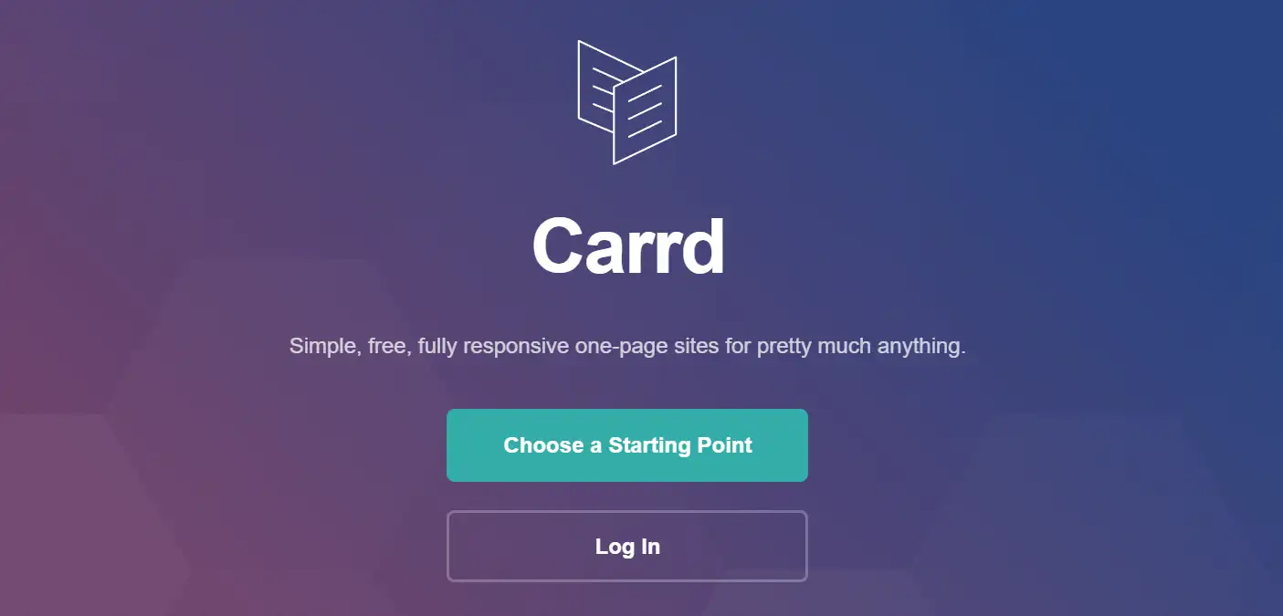 Carrd es uno de los mejores creadores de páginas de destino gratuitos.