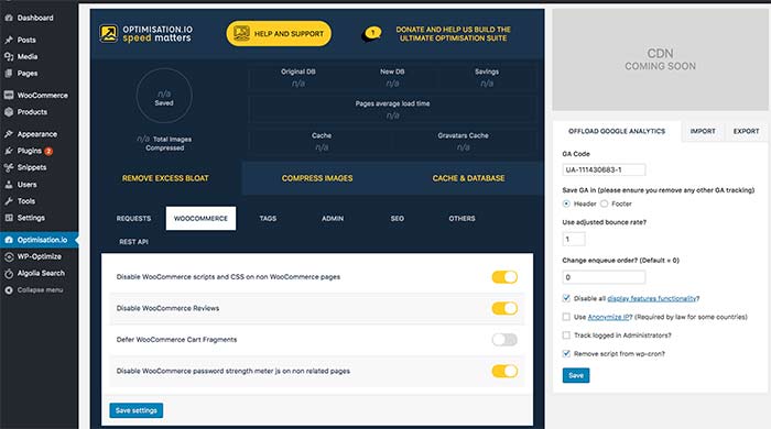 การปิดใช้งาน WP ทำให้ร้านค้า woocommerce ของคุณเร็วขึ้น